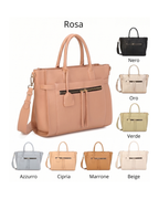 Borsa Strutturata Zip Frontale