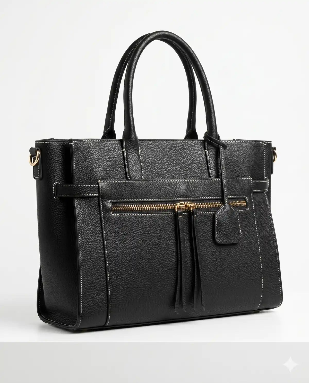 Borsa Strutturata Zip Frontale