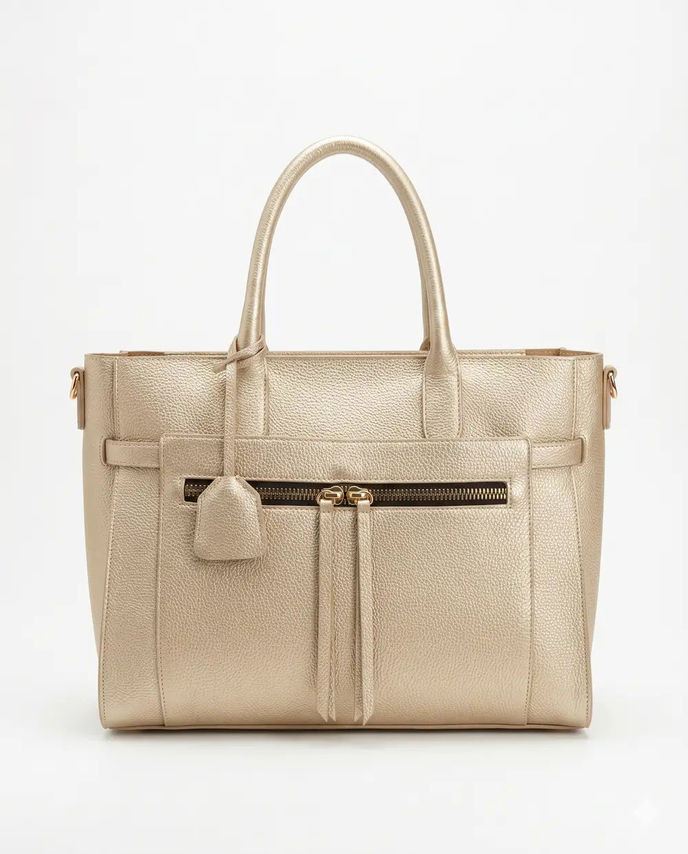 Borsa Strutturata Zip Frontale