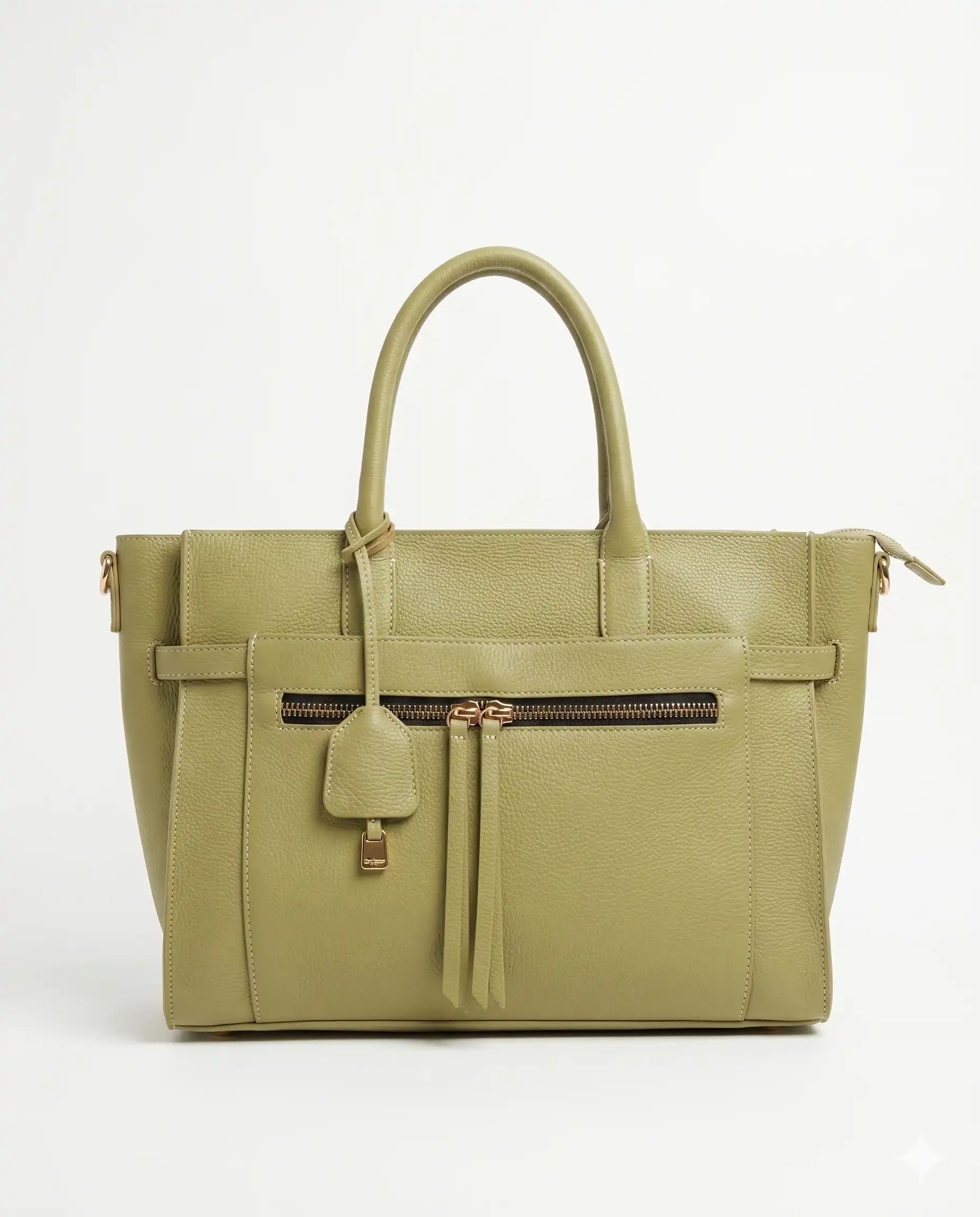 Borsa Strutturata Zip Frontale