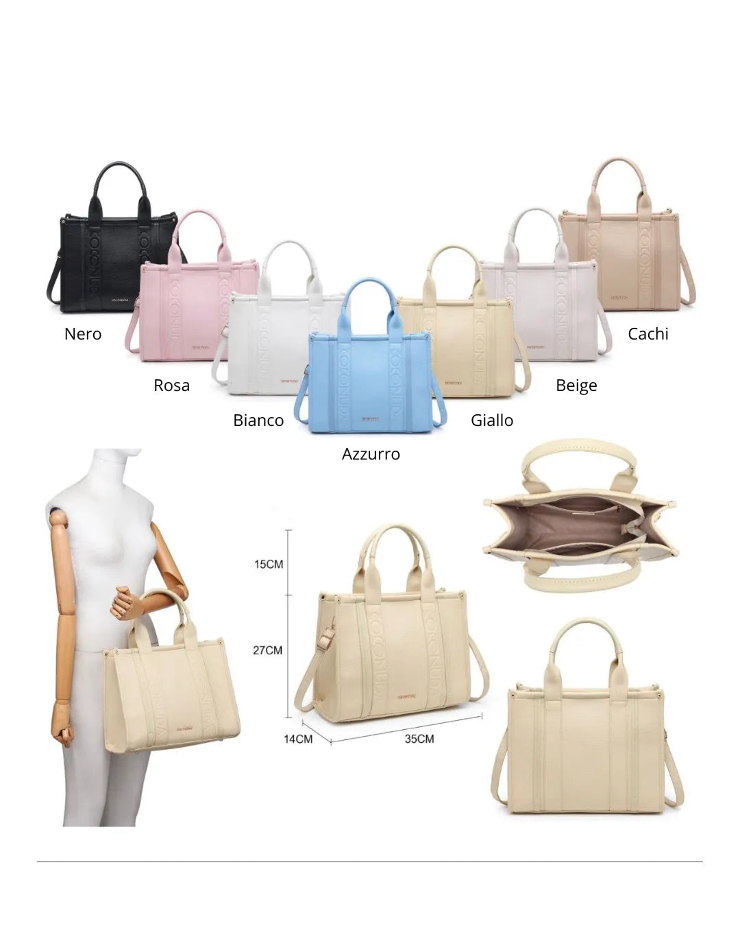 Borsa Tote Compatta