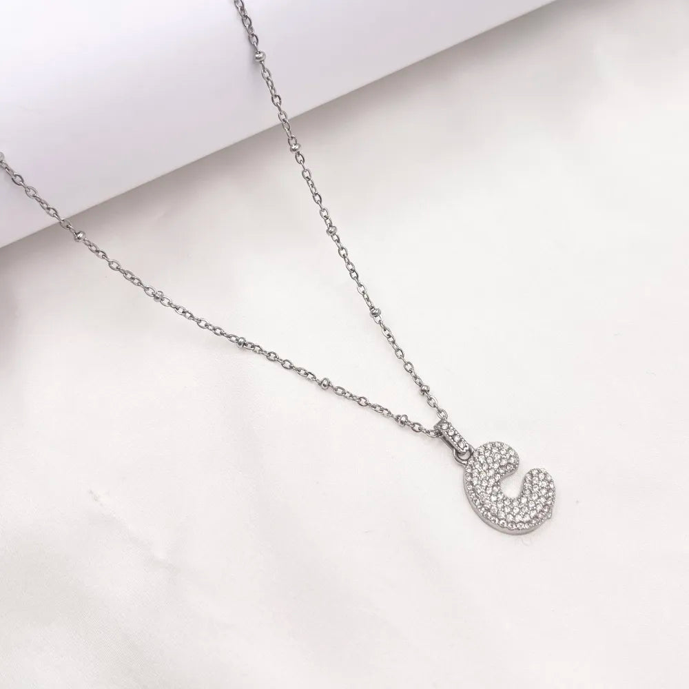 Collana Letterine Grandi Argento