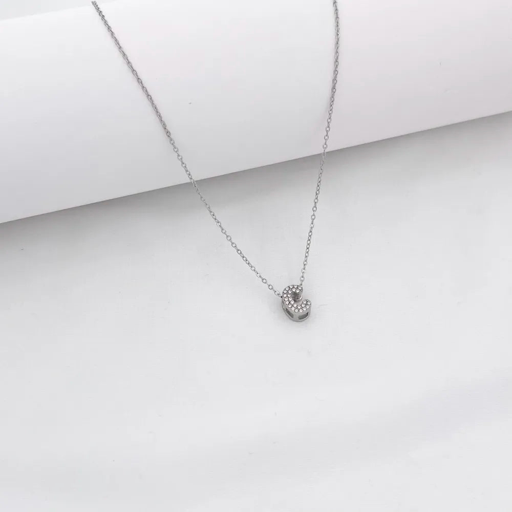 Collana Letterine Piccole Argento