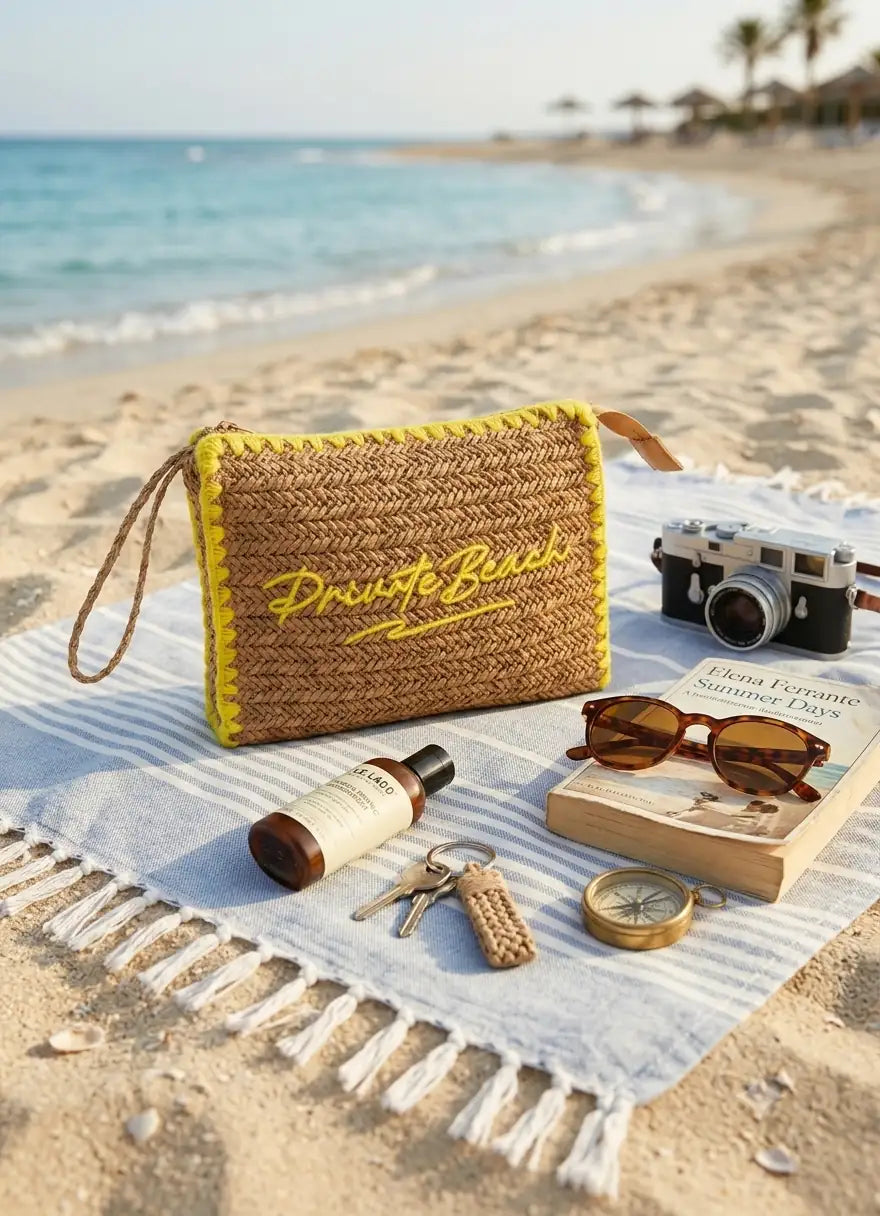 Clutch Rafia Private Beach