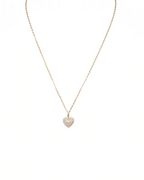 Collana cuore brillantini