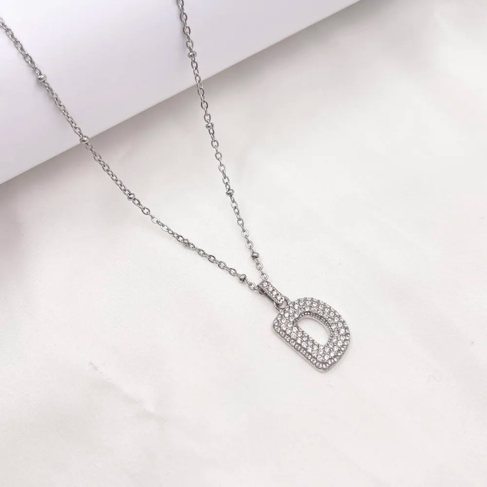 Collana Letterine Grandi Argento