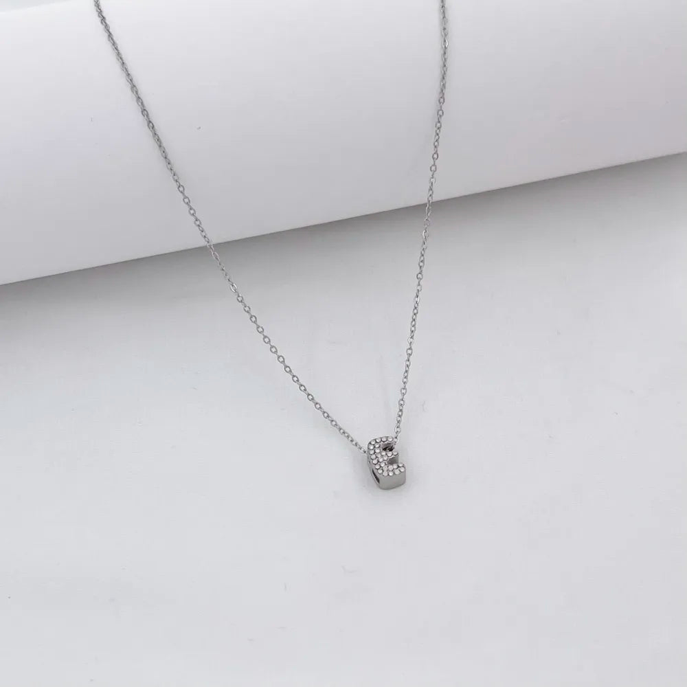 Collana Letterine Piccole Argento