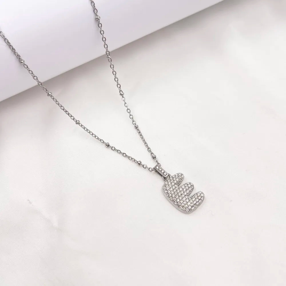 Collana Letterine Grandi Argento