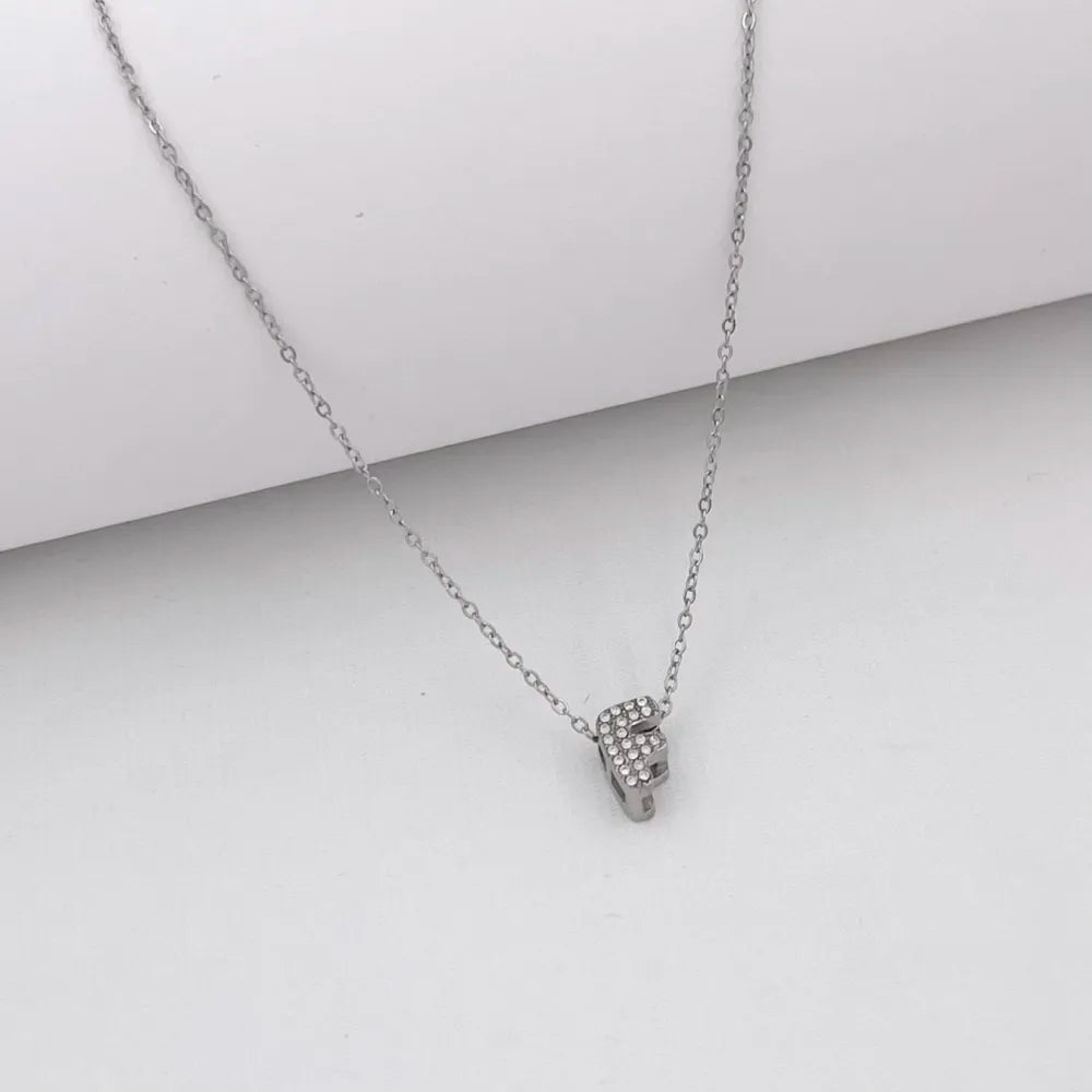 Collana Letterine Piccole Argento