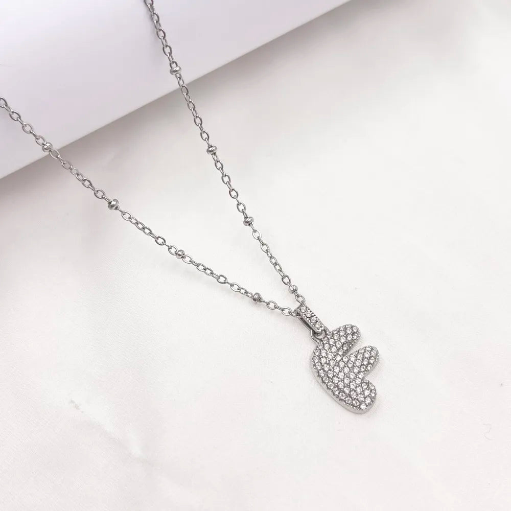 Collana Letterine Grandi Argento