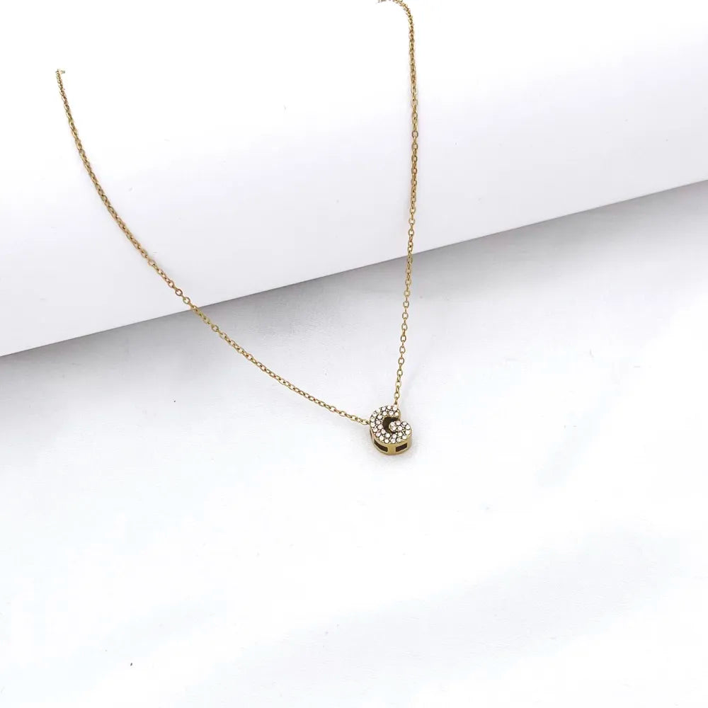 Collana Letterine Piccole Oro