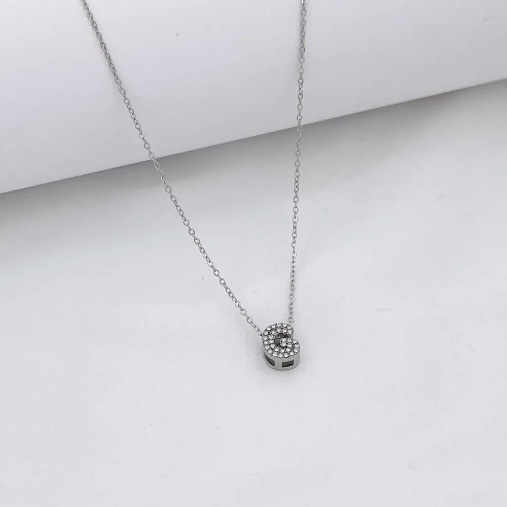Collana Letterine Piccole Argento