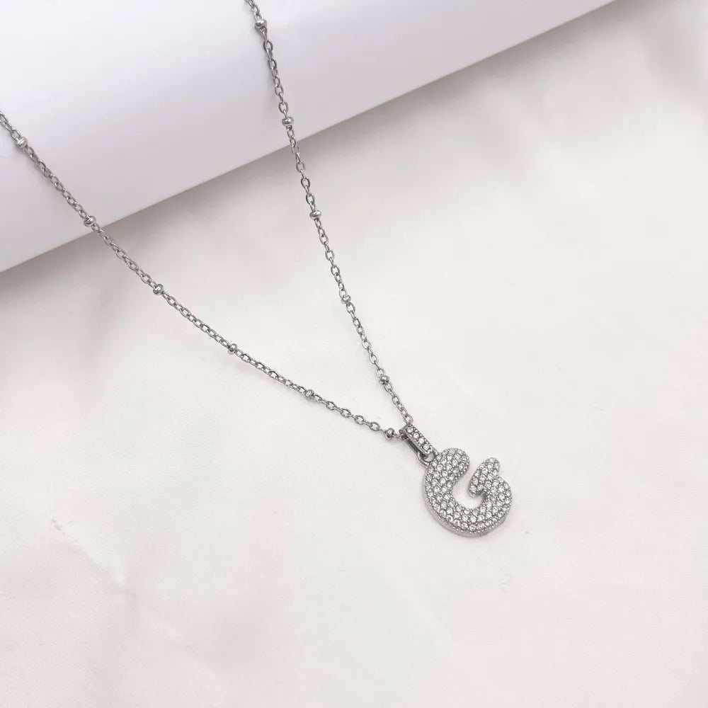 Collana Letterine Grandi Argento