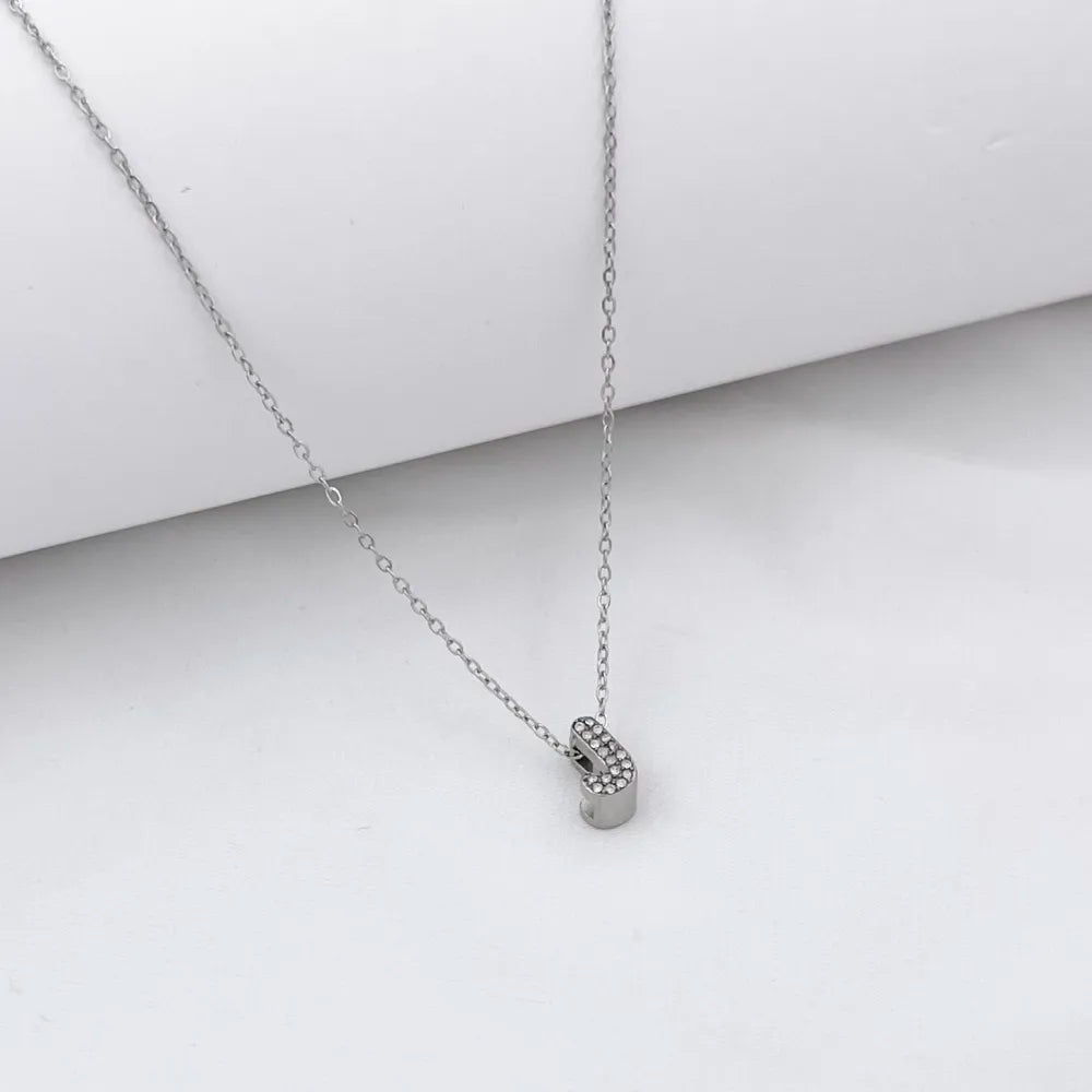 Collana Letterine Piccole Argento