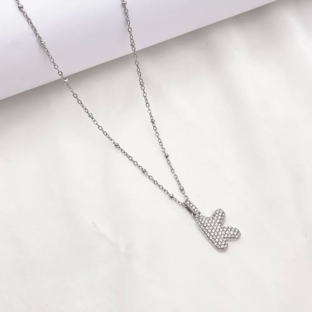 Collana Letterine Grandi Argento