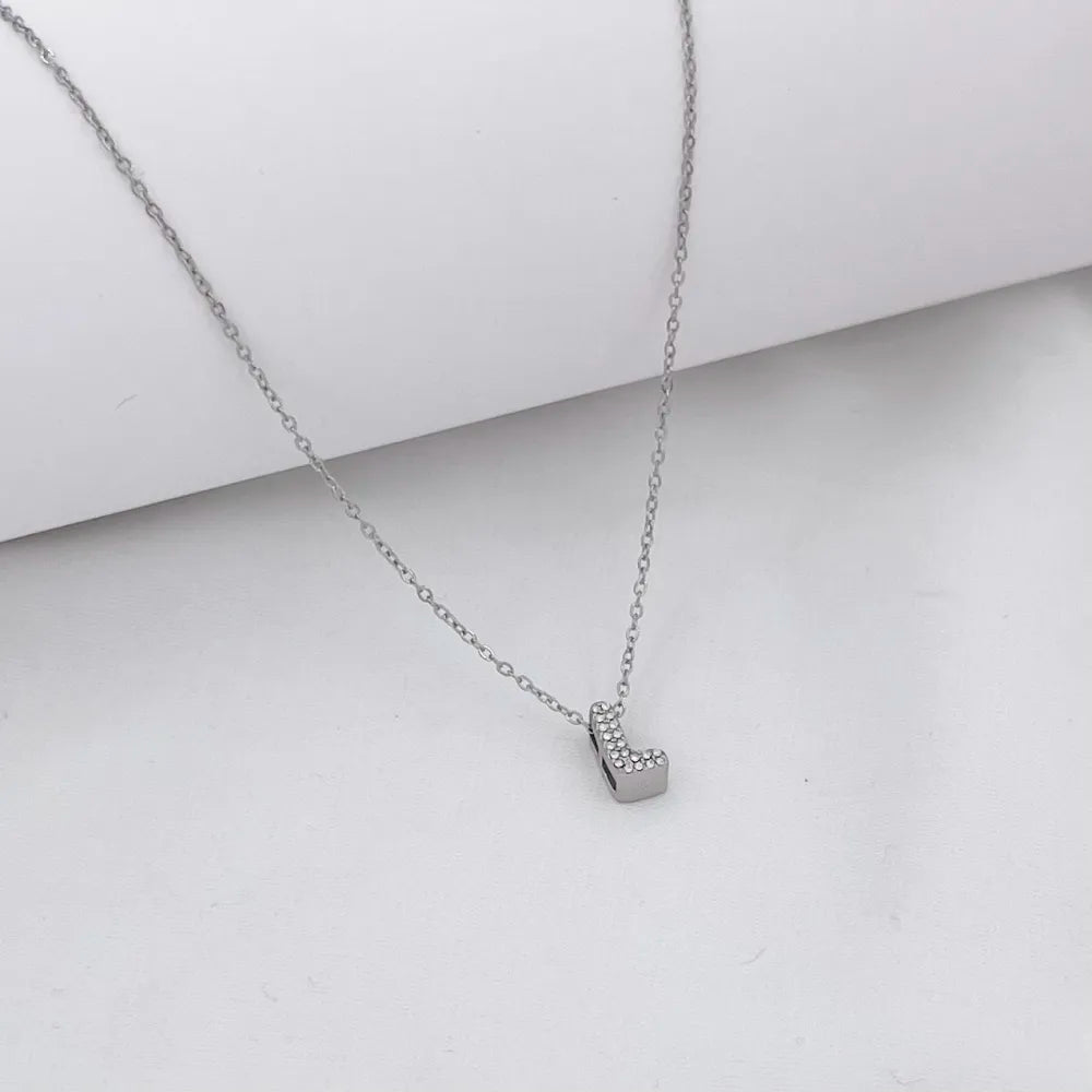 Collana Letterine Piccole Argento