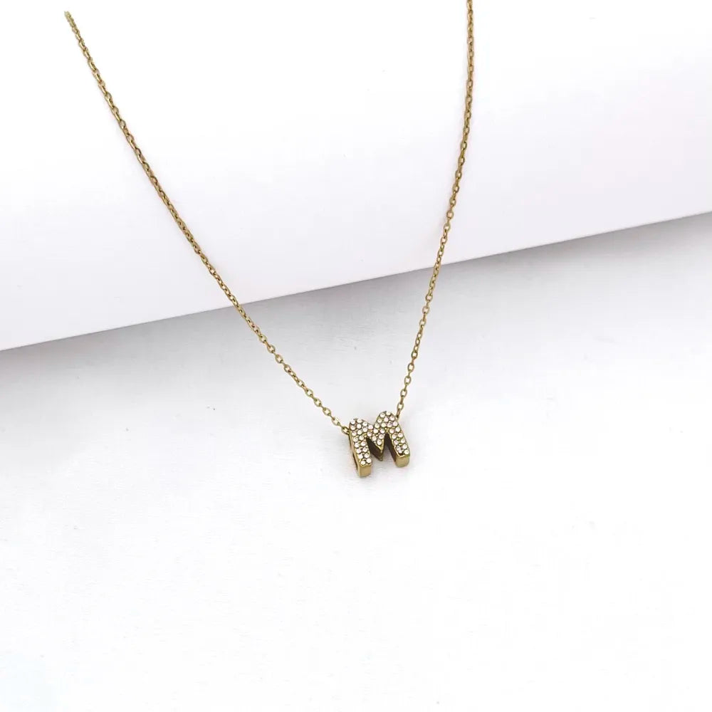 Collana Letterine Piccole Oro