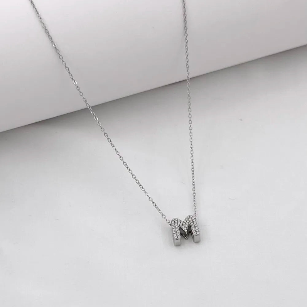 Collana Letterine Piccole Argento