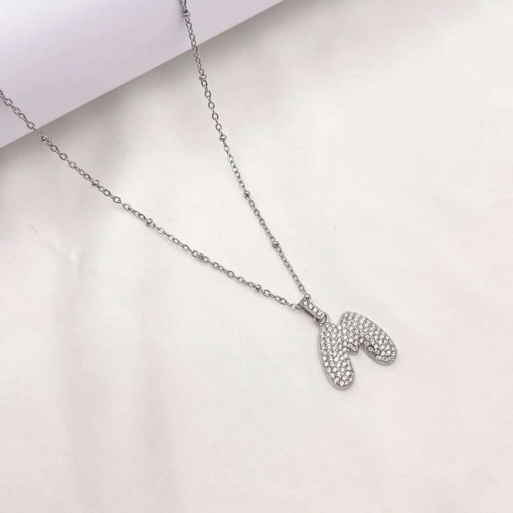 Collana Letterine Grandi Argento
