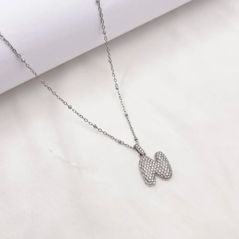 Collana Letterine Grandi Argento