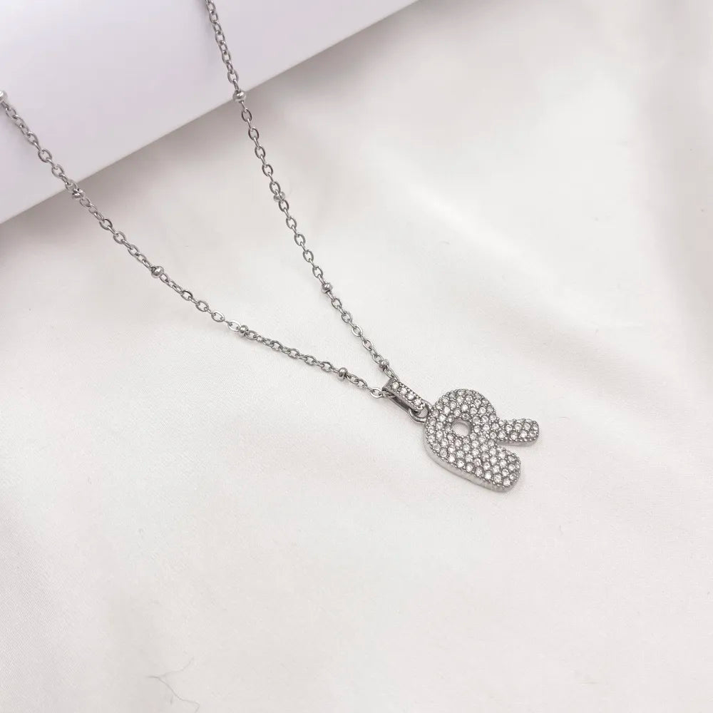 Collana Letterine Grandi Argento