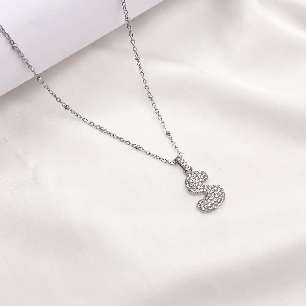 Collana Letterine Grandi Argento
