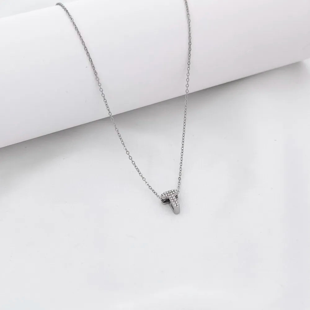 Collana Letterine Piccole Argento