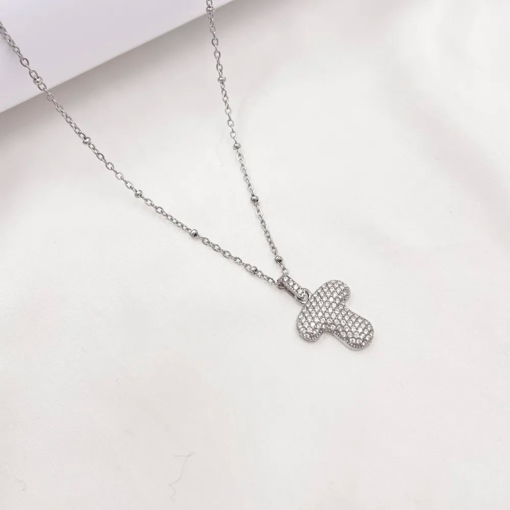 Collana Letterine Grandi Argento
