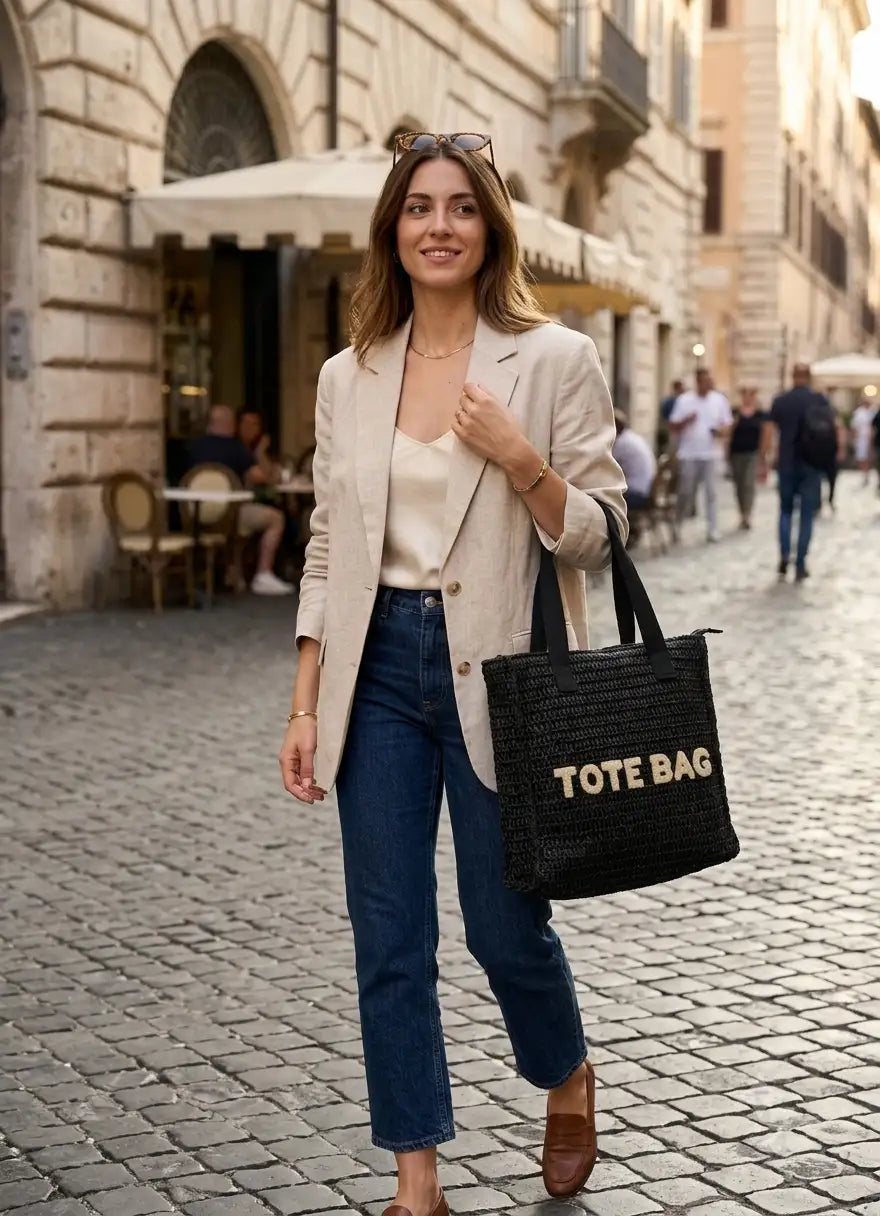 Tote Bag Rafia Grande