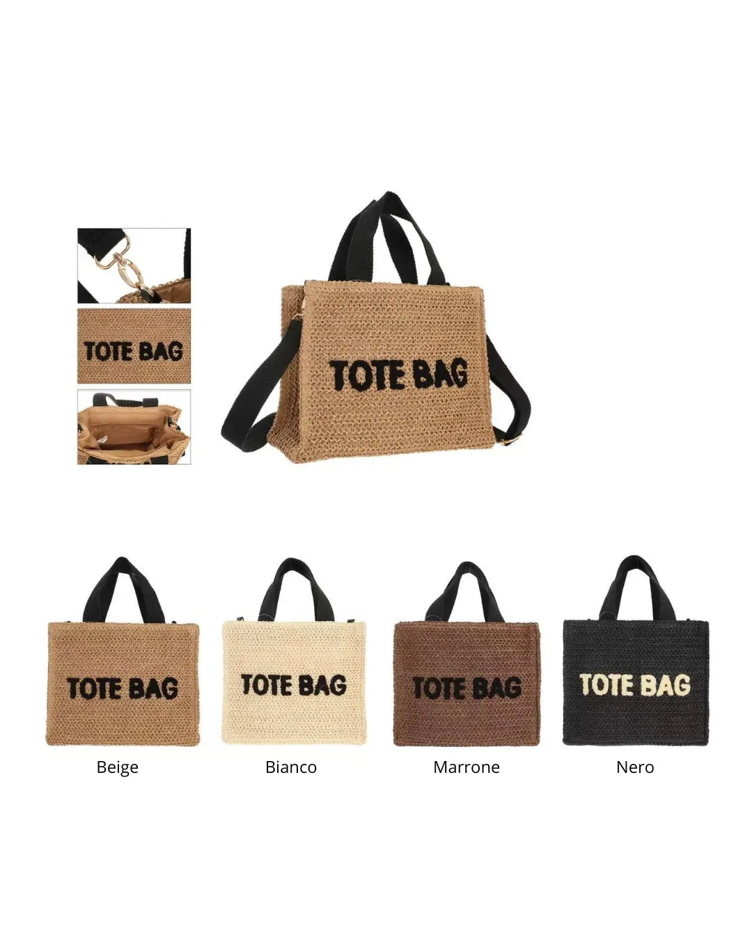 Tote Bag Rafia Mini