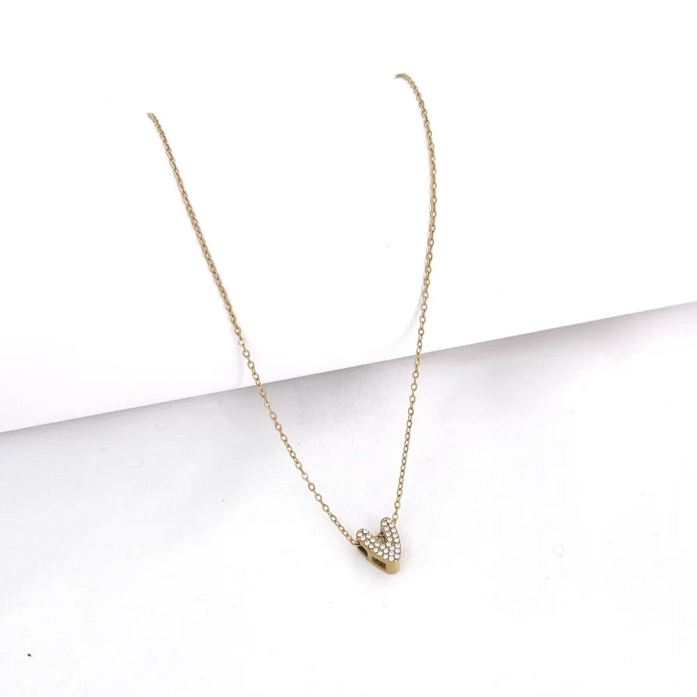 Collana Letterine Piccole Oro