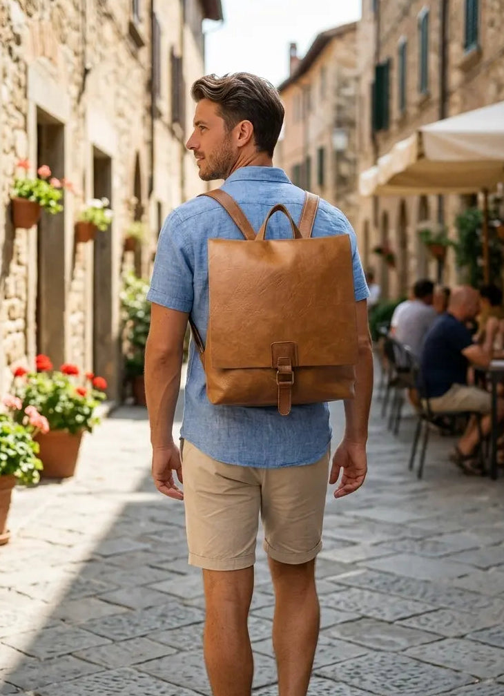 Zaino con Patta Ecopelle